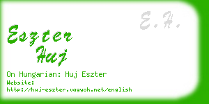 eszter huj business card